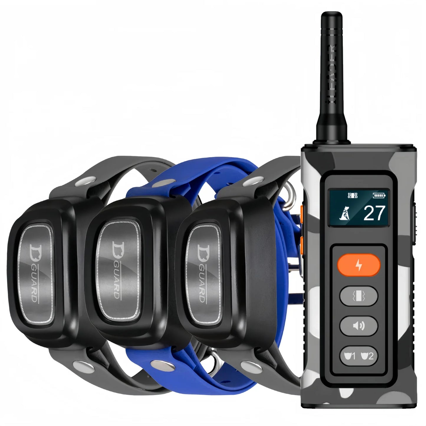 Waterproof Prime Deal Zone dog training collar with remote control, shock and vibration for dogs 8-150 lbs, 3300 ft range.