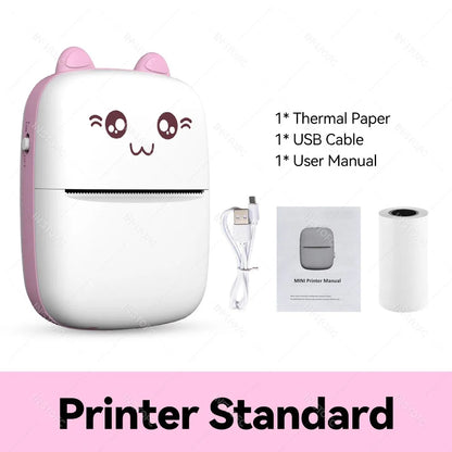 INSTOFC 58mm Mini Bluetooth Thermal Printer | Portable Photo, Label & Sticker Printer for iOS & Android