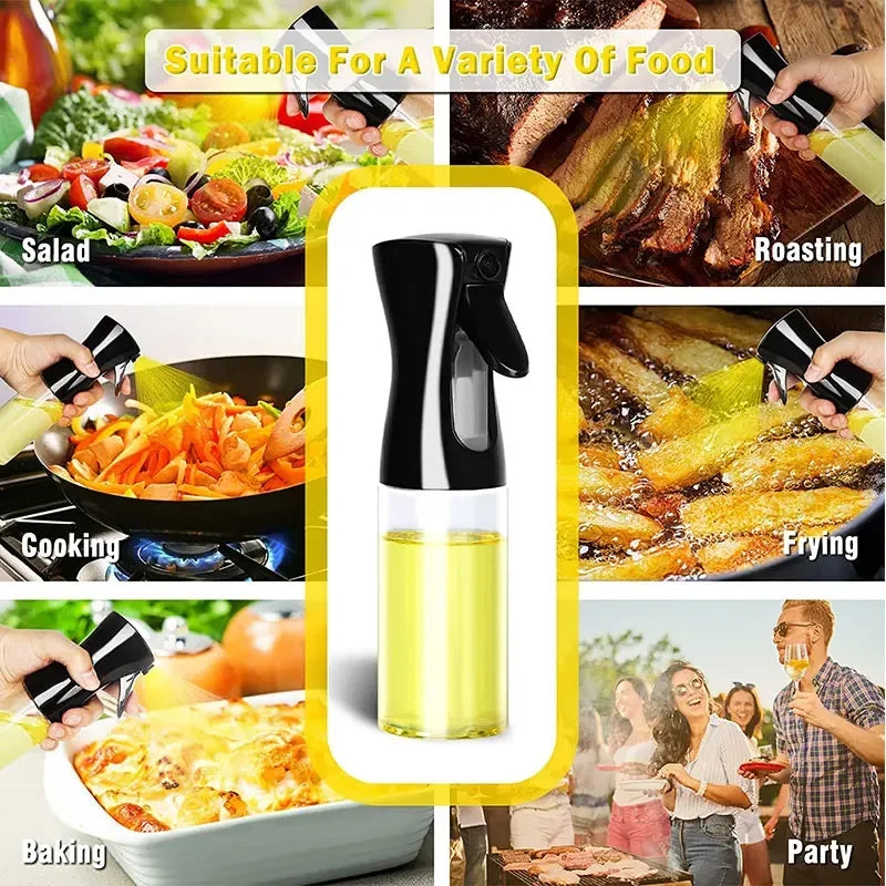 Prime Deal Zone oil spray bottle with adjustable nozzle, suitable for kitchen, BBQ, camping, and baking vinegar or soy sauce.