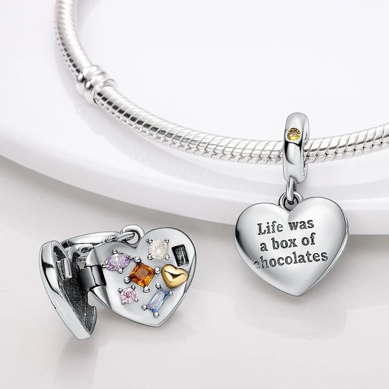 925 sterling silver charm beads, tree of life and nature designs - view 11