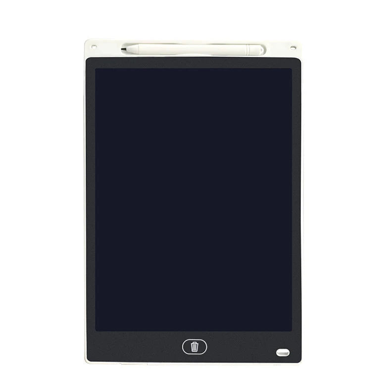 Multi-size LCD writing tablet for kids by Prime Deal Zone, showing colorful drawing on reusable, eye-protection educational board.