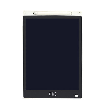 Multi-size LCD writing tablet for kids by Prime Deal Zone, showing colorful drawing on reusable, eye-protection educational board.
