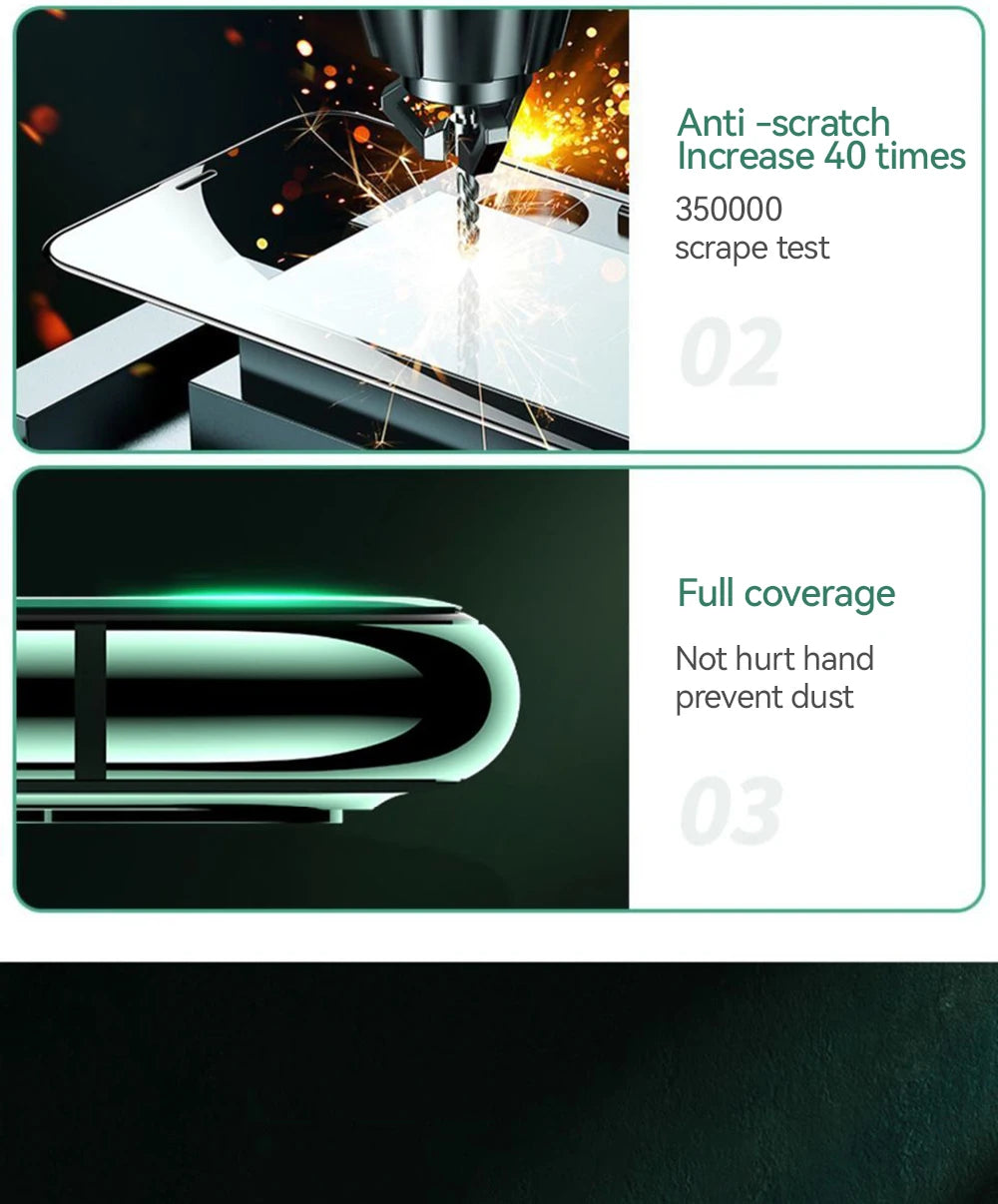 Prime Deal Zone Joyroom HD glass screen protector for iPhone 17, 16, 15 Pro Max, showing full-screen tempered glass coverage.