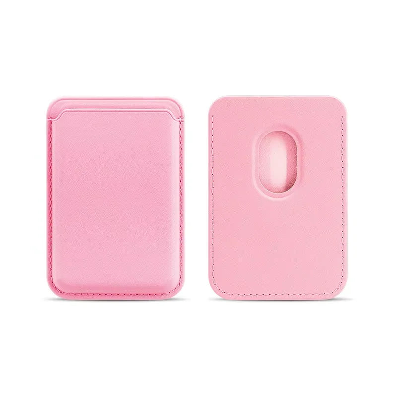 Prime Deal Zone magnetic leather wallet case for iPhone and Samsung with card holder and magnet covers, featuring sleek leather design.