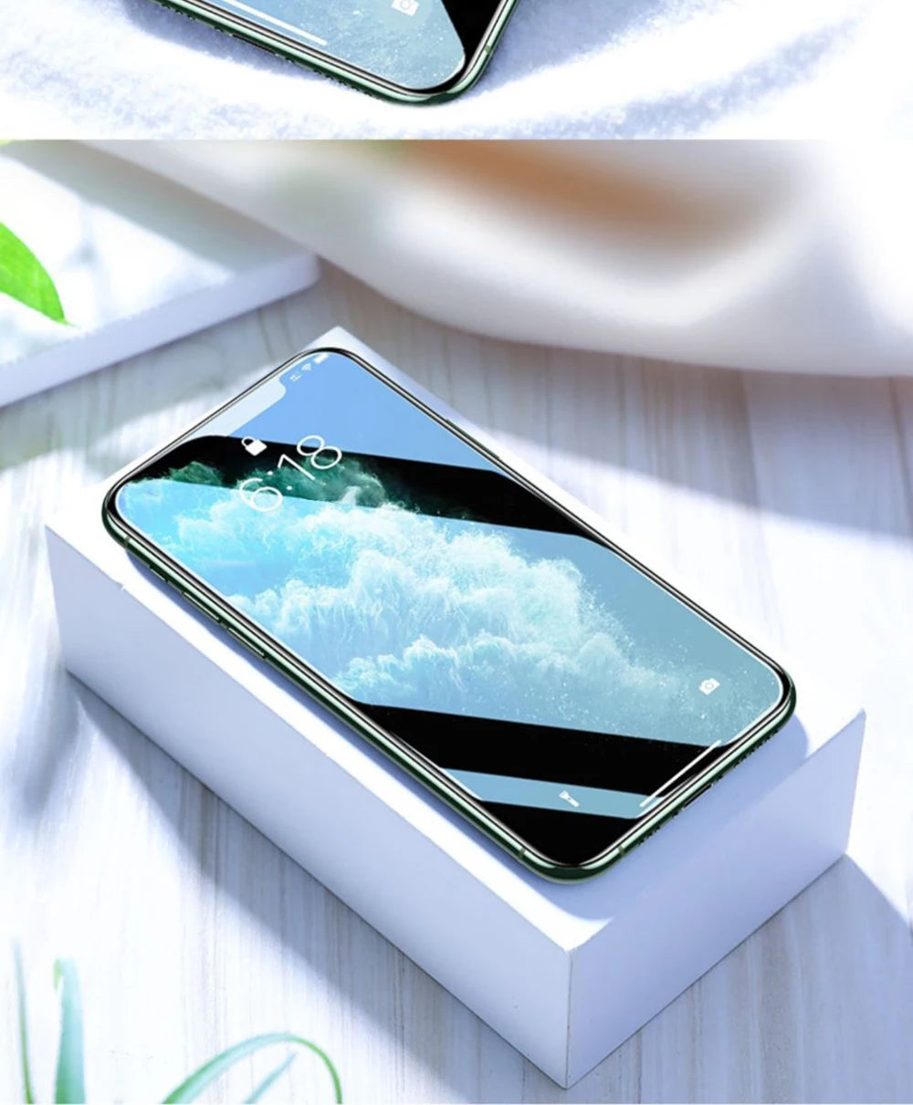 Prime Deal Zone Joyroom HD tempered glass screen protector for iPhone 17, 16, 15 Pro Max, full screen protection, clear and durable.