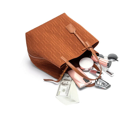 Prime Deal Zone CH large capacity craft handbag for ladies, stylish shoulder bag with pure color and outer pocket details