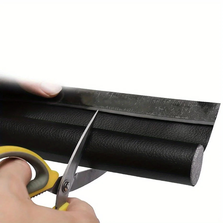 Prime Deal Zone door draft stopper with adjustable foam weatherstrip to block gaps and prevent cold air from entering under the door.
