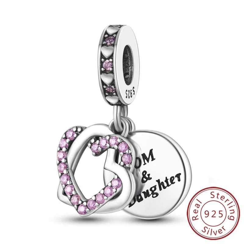 925 Sterling Silver Charm Beads — Love, Family & Life Designs