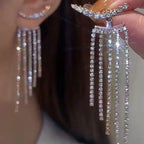 Y2K irregular liquid metal clip earrings - view 5