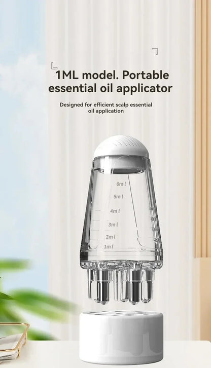 Prime Deal Zone scalp applicator hair regrowth and styling guide comb with hexagon head and roller ball for scalp massage and relaxation.