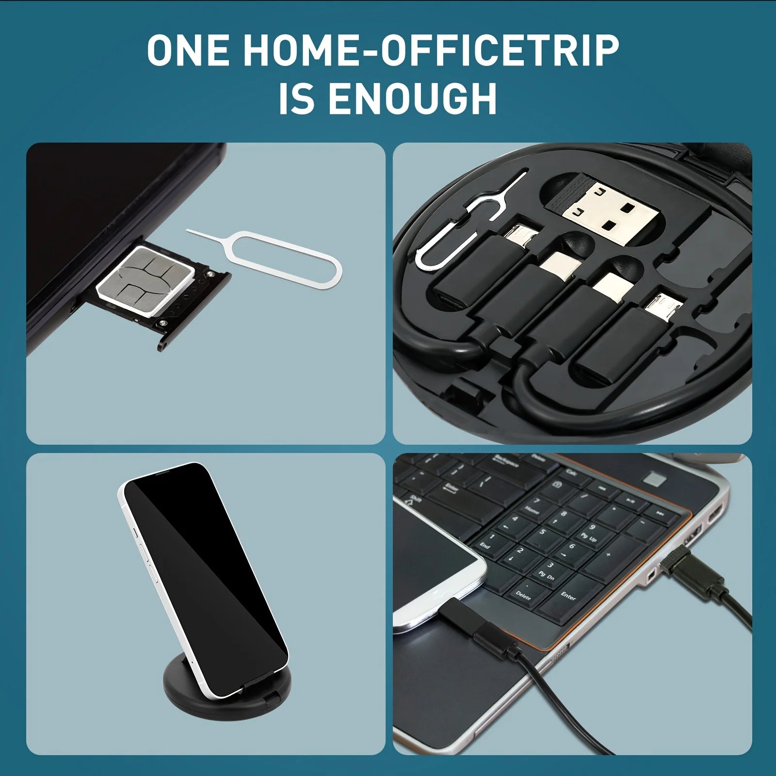 Prime Deal Zone USB-C to Lightning and Micro USB charging kit with Type C, USB A, and 60W power adapter cables.