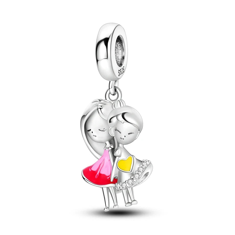 925 Sterling Silver Charm Beads — Hearts, Trees & Sweet Love Designs