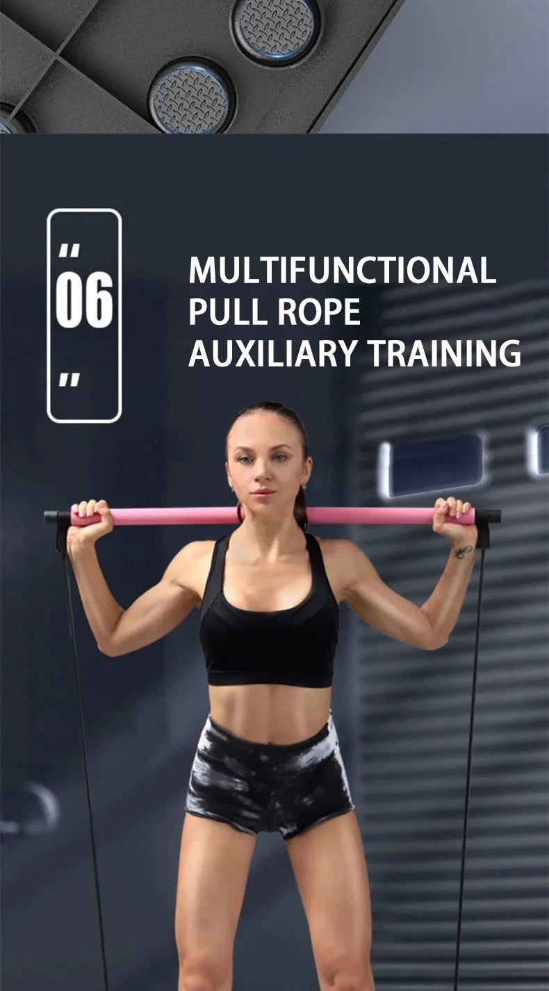 Prime Deal Zone portable multifunctional push-up board set with handles for chest, arms, and back training, foldable fitness equipment.