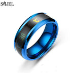 stainless steel body temperature display ring - view 14