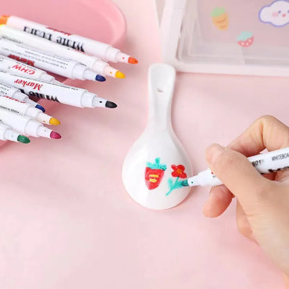 Prime Deal Zone water floating pen with colorful ink, spoon, and chalk art set for kids, featuring floating water painting and graffiti tools.