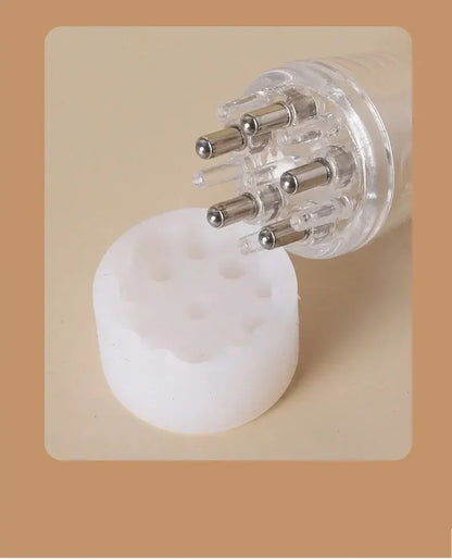 Prime Deal Zone scalp applicator with hexagon head, oil roller ball, and massage comb for hair regrowth and relaxation.