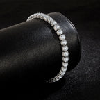925 sterling silver tennis bracelet, CZ links - view 7