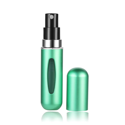 Prime Deal Zone 5ml perfume refill bottle, portable mini spray jar with pump, travel-ready empty cosmetic atomizer for scents.