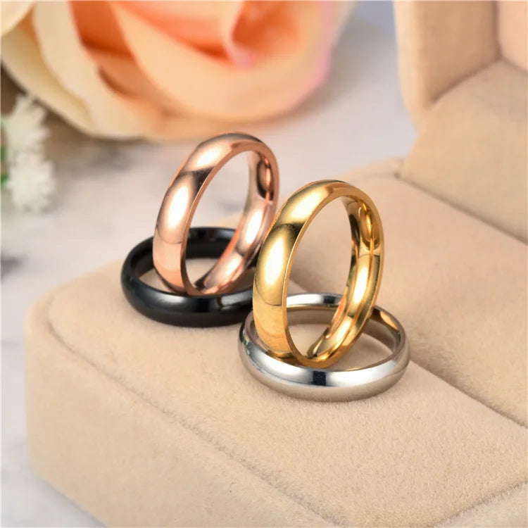 stainless steel 6mm polished band ring - view 10