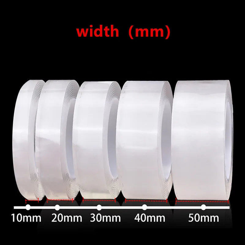 Prime Deal Zone nano double-sided adhesive tape, waterproof gel tape for bathroom and kitchen sink tap mounting, 1/3/5m length