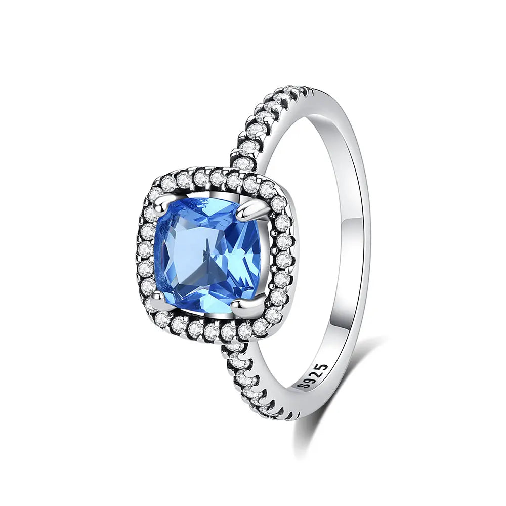925 Sterling Silver Crown Heart Ring with Zircon