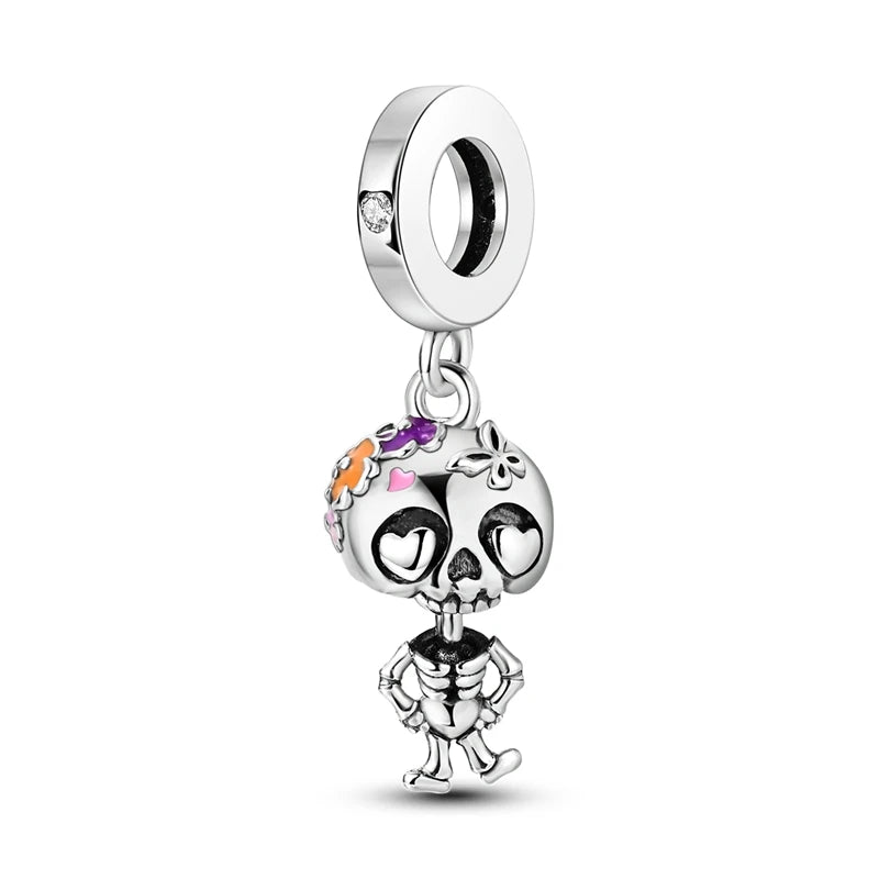 925 Sterling Silver Charm Beads — Mixed Dangle Designs