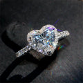 Elegant love zircon ring for women, featuring a simple design suitable for wedding, engagement, or festival gift by Prime Deal Zone.