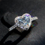 Elegant love zircon ring for women, featuring a simple design suitable for wedding, engagement, or festival gift by Prime Deal Zone.