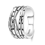 Silver star ring available styles and sizes