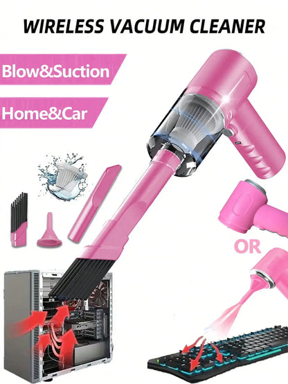 Prime Deal Zone 3-in-1 car and household vacuum cleaner with integrated suction and blowing, USB rechargeable, compact design