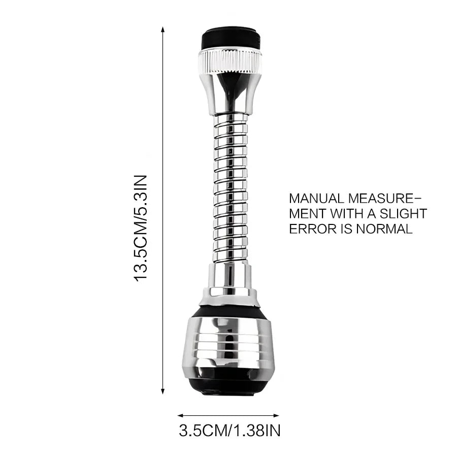 Prime Deal Zone stainless steel kitchen faucet sprinkler with rotating splash-proof extender and water-saving bubbler attachment.