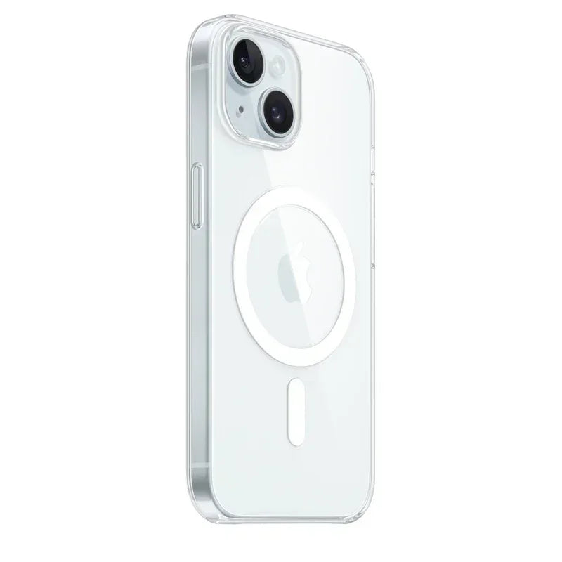 Clear silicone magnetic case for iPhone models 11 to 17 Pro Max, with Magsafe compatibility, by Prime Deal Zone.
