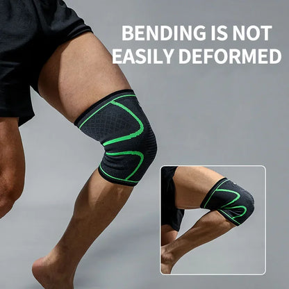 Prime Deal Zone elastic breathable compression knee support sleeve for basketball, running, and cycling.
