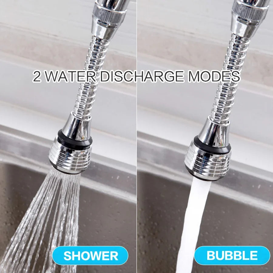 Prime Deal Zone stainless steel kitchen faucet sprinkler with rotating splash-proof extender and water-saving bubbler.