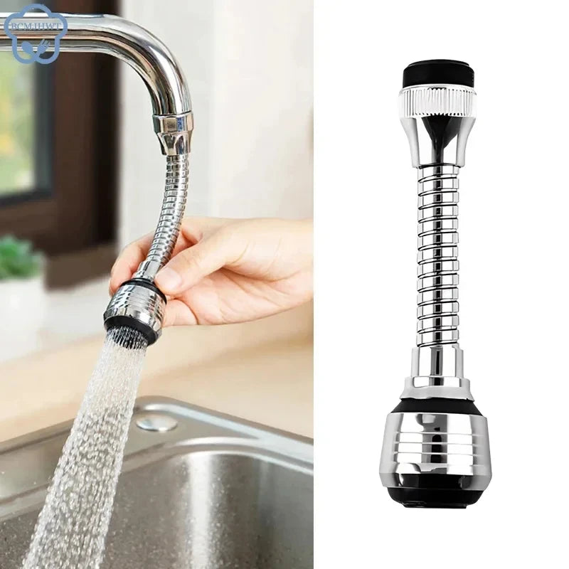 Stainless steel kitchen faucet sprinkler extender with rotating splash-proof spray and water-saving features by Prime Deal Zone.