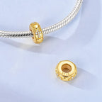 925 Sterling Silver Gold-Tone Charm Beads — Crosses, Bows & Mixed Designs