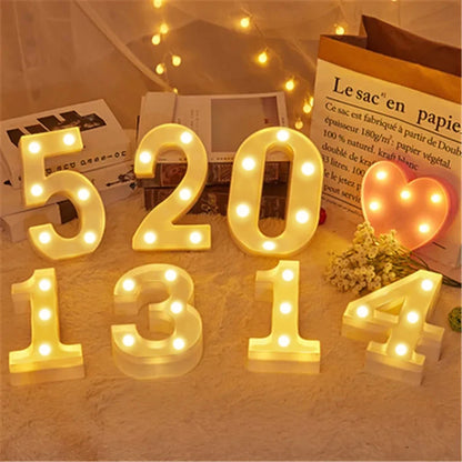 Luminous LED alphabet letter lamp by Prime Deal Zone, illuminated decorative night light for home, wedding, birthday, and Christmas parties.