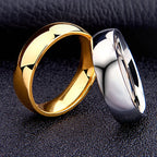 stainless steel 6mm polished band ring - view 1