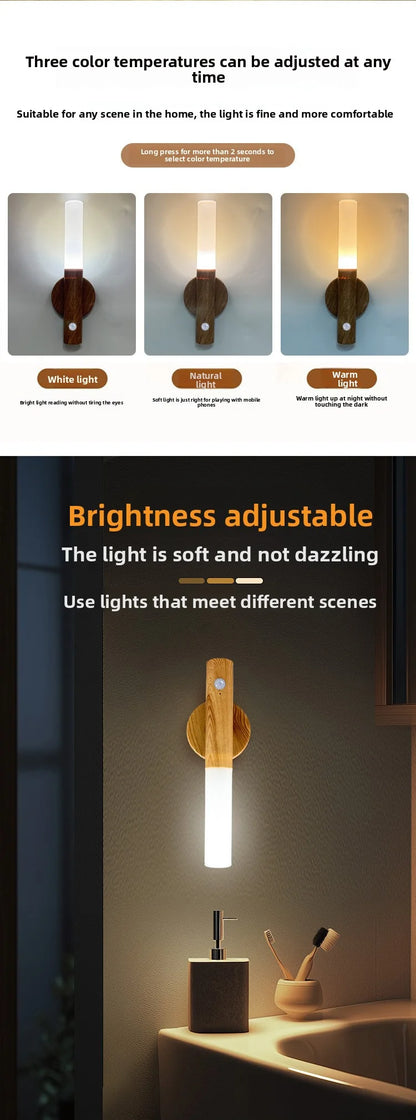 Prime Deal Zone LED night light with USB charging, human induction, motion sensor for bedside, cabinet, or wardrobe lighting.