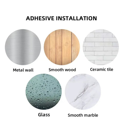 Prime Deal Zone kitchen paper towel holder with adhesive tissue hanger for bathroom and cabinet storage, includes toilet roll and napkin rack