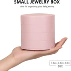 4-layer rotating jewellery box, side angle view
