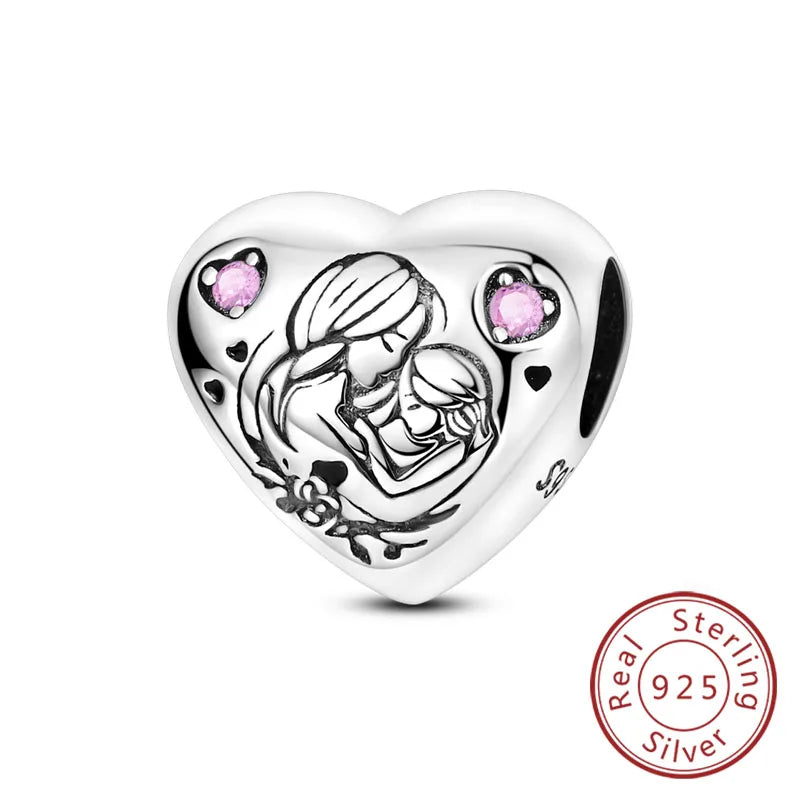 925 Sterling Silver Charm Beads — Love, Family & Life Designs