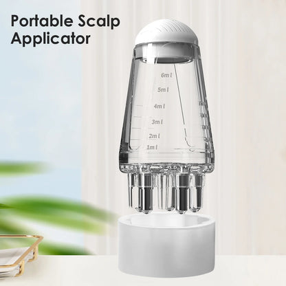 Prime Deal Zone scalp applicator hair regrowth and styling solution guide comb with hexagon head and roller ball massage features.