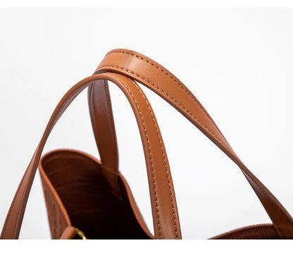 Prime Deal Zone CH high-quality craft large capacity ladies shoulder handbag with a pure color design and outer pocket.