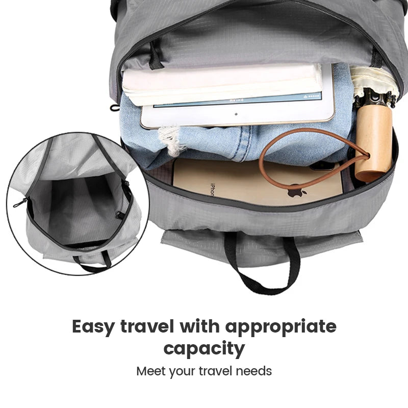Prime Deal Zone ultra light outdoor hiking and cycling backpack, waterproof, foldable travel and fitness storage bag.