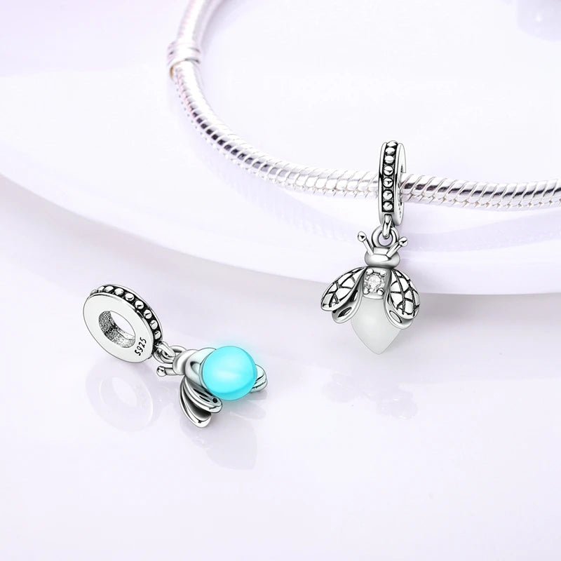 925 sterling silver charm beads, mixed dangle designs - view 14