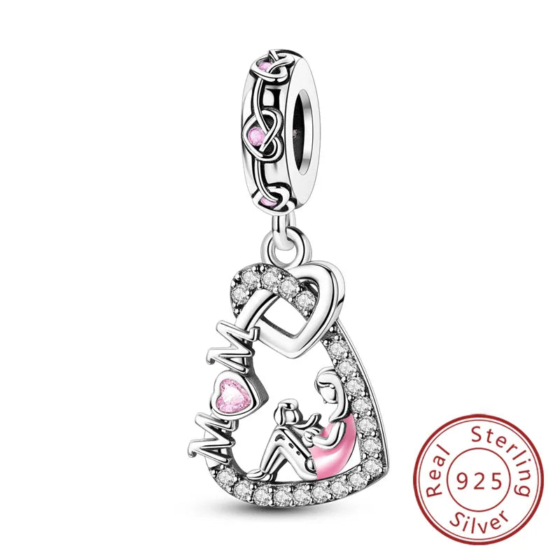 925 Sterling Silver Charm Beads — Love, Family & Life Designs