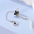 925 sterling silver heart zircon snake chain bracelet - view 18