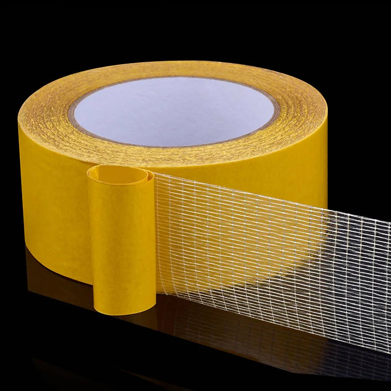 Prime Deal Zone super sticky double-sided adhesive tape for carpet, leather, wall, and floor fixing, shown in the product image.