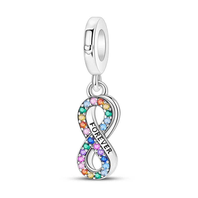 925 Sterling Silver Charm Beads — Hearts, Trees & Sweet Love Designs